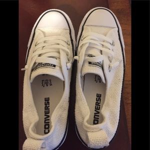 Gently worn converse slip in sneakers
